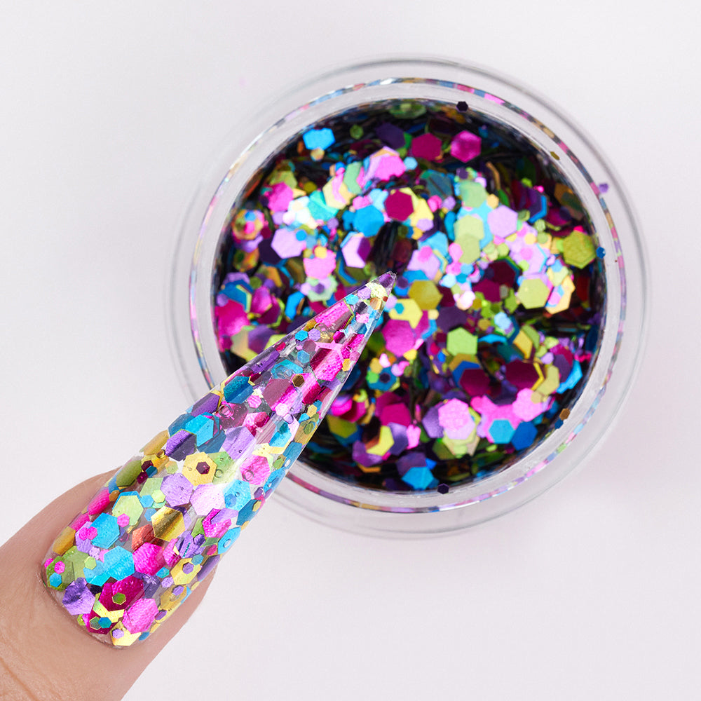 LDS Confetti Glitter Nail Art - 0.5oz CF06 Avenue of The Star