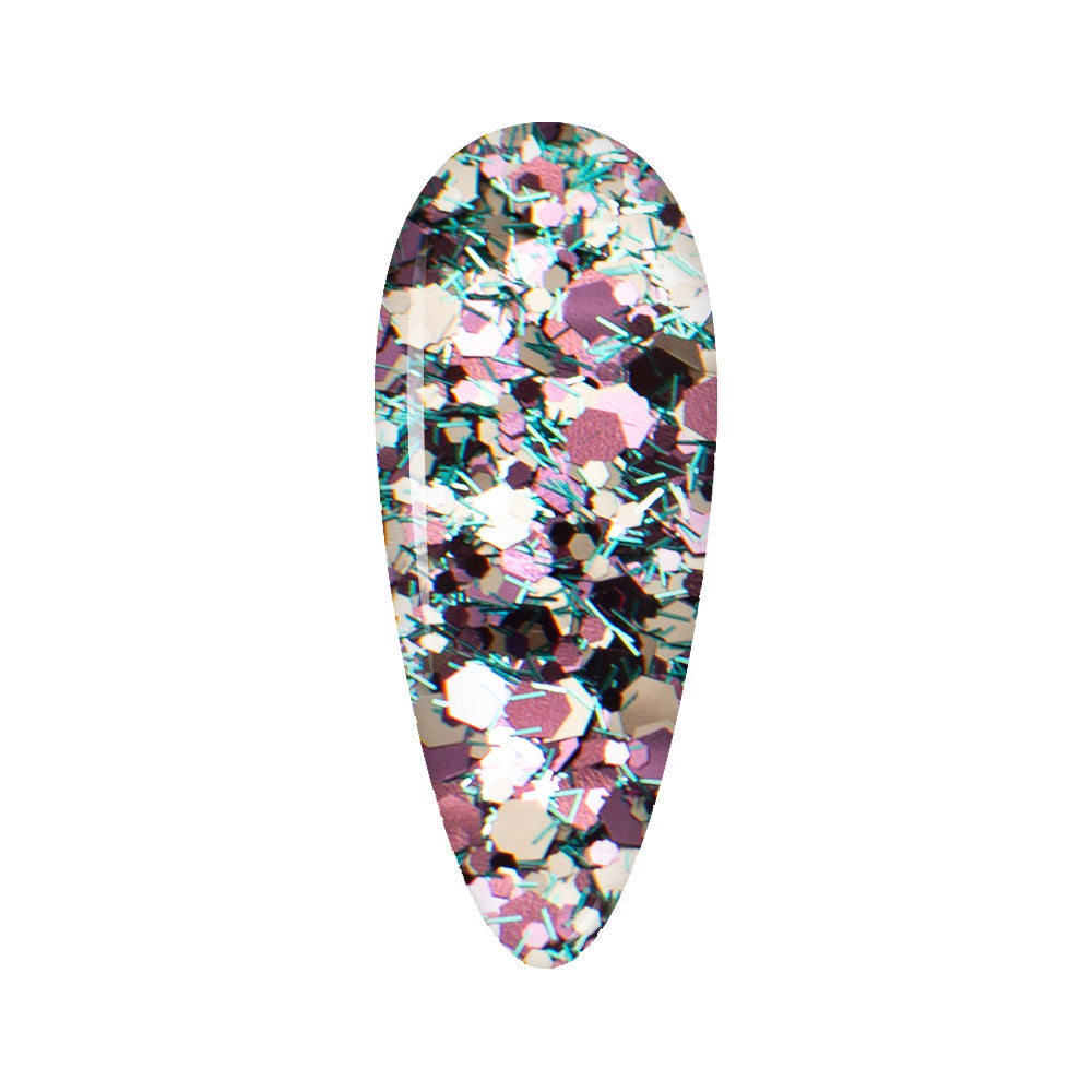 LDS Confetti Glitter Nail Art - 0.5oz CF04 Moon Prism