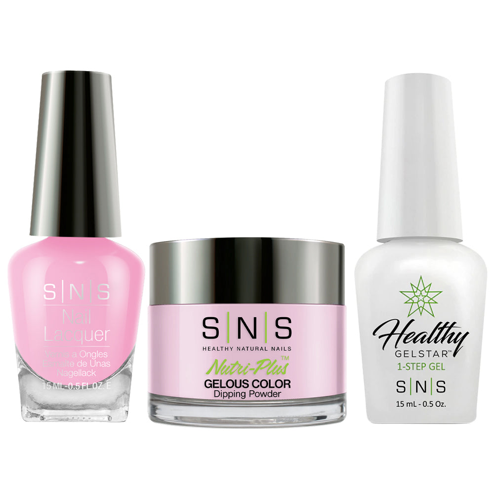 SNS 3 in 1 - CS01 Pink League Chew - Dip, Gel & Lacquer Matching