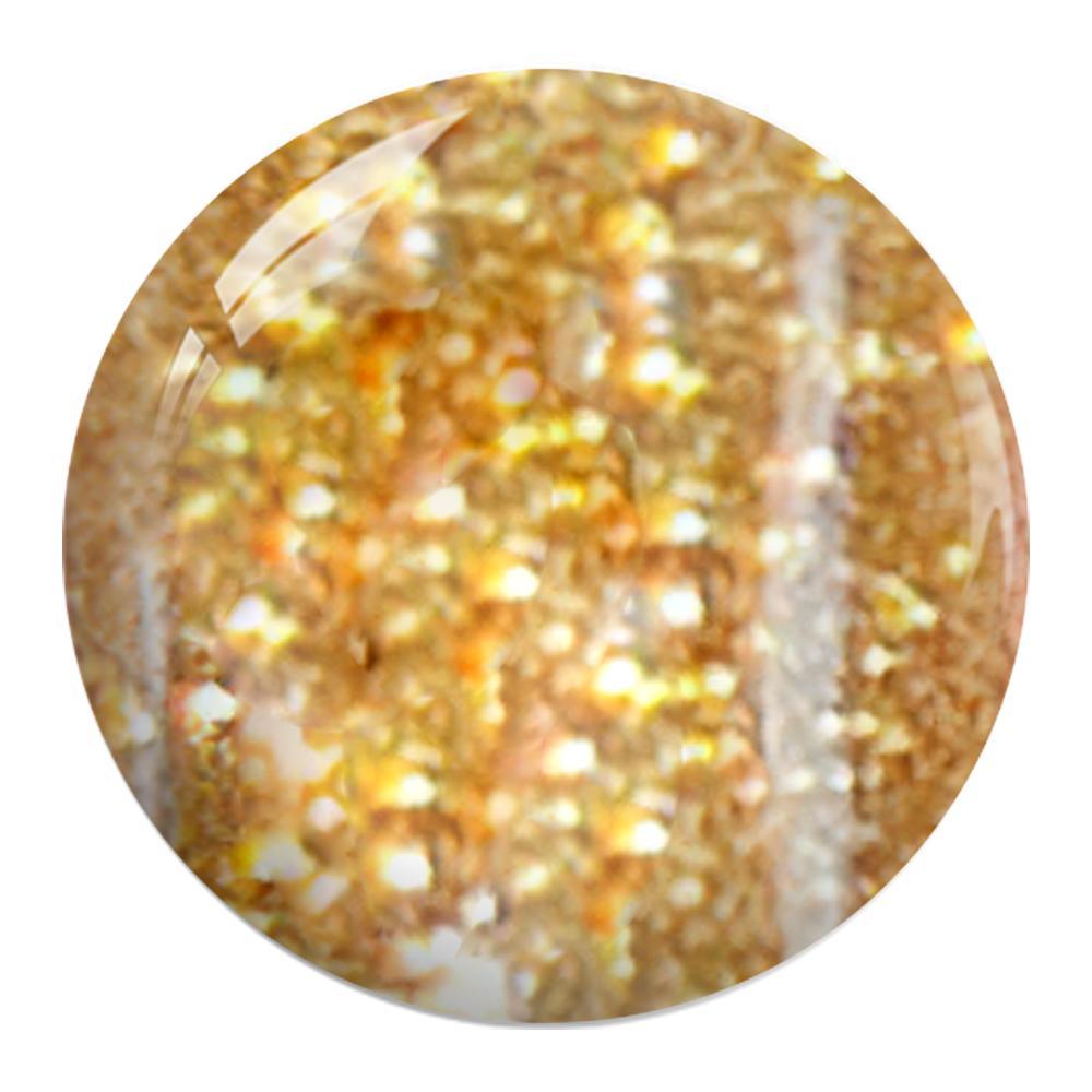 Caramia Gel Nail Polish Duo - 111 Gold, Glitter Colors