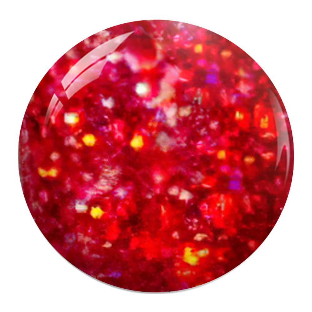 Caramia Gel Nail Polish Duo - 196 Red, Glitter Colors