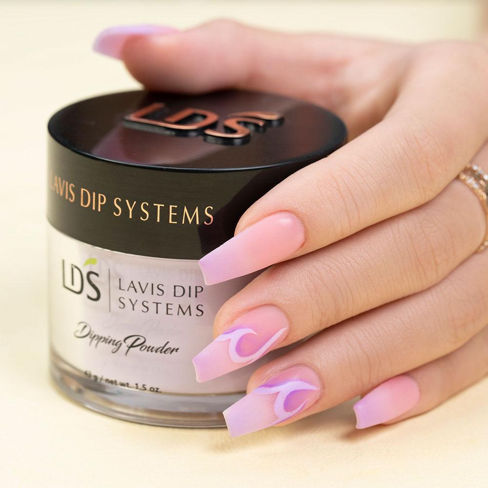 LDS Purple Dipping Powder Nail Colors - 004 Lilac Garden