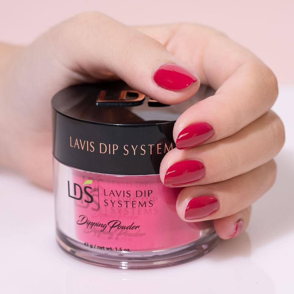 LDS Pink Dipping Powder Nail Colors - 126 Ruby On My Ring