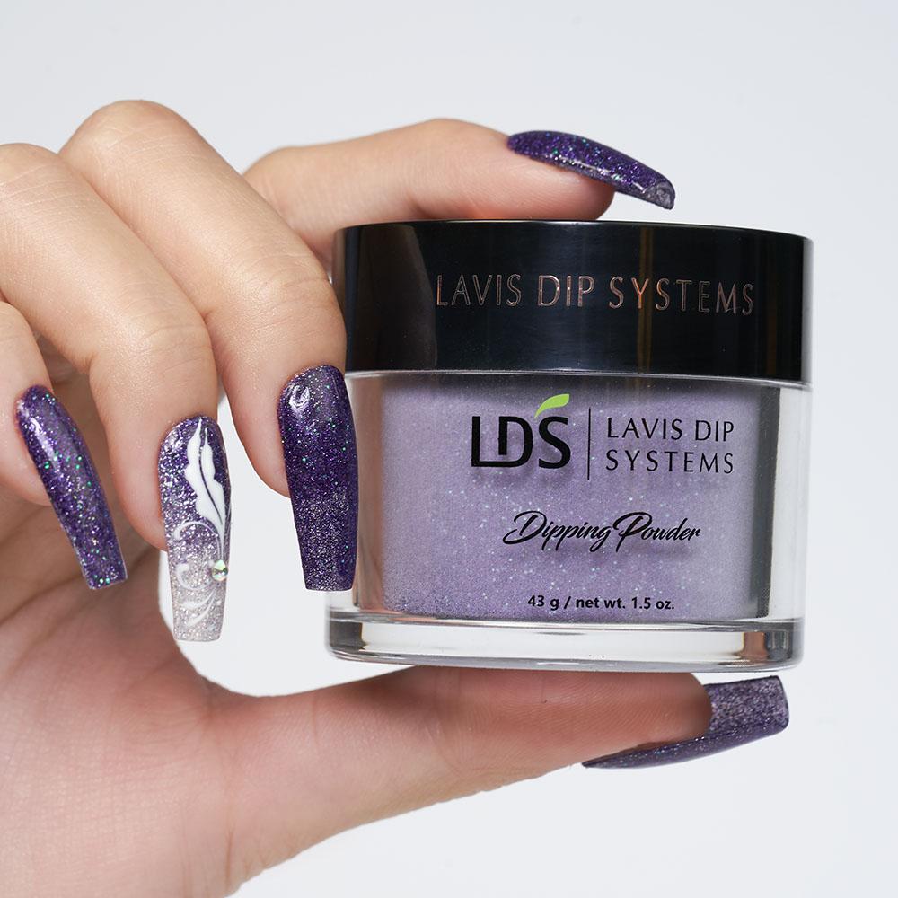 LDS Glitter, Purple Dipping Powder Nail Colors - 164 We Could Runaway