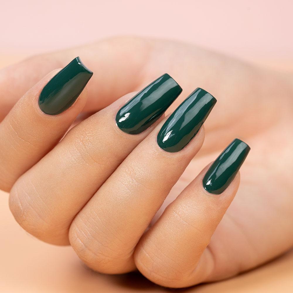 LDS Green Dipping Powder Nail Colors - 032 Forest-Ever Green