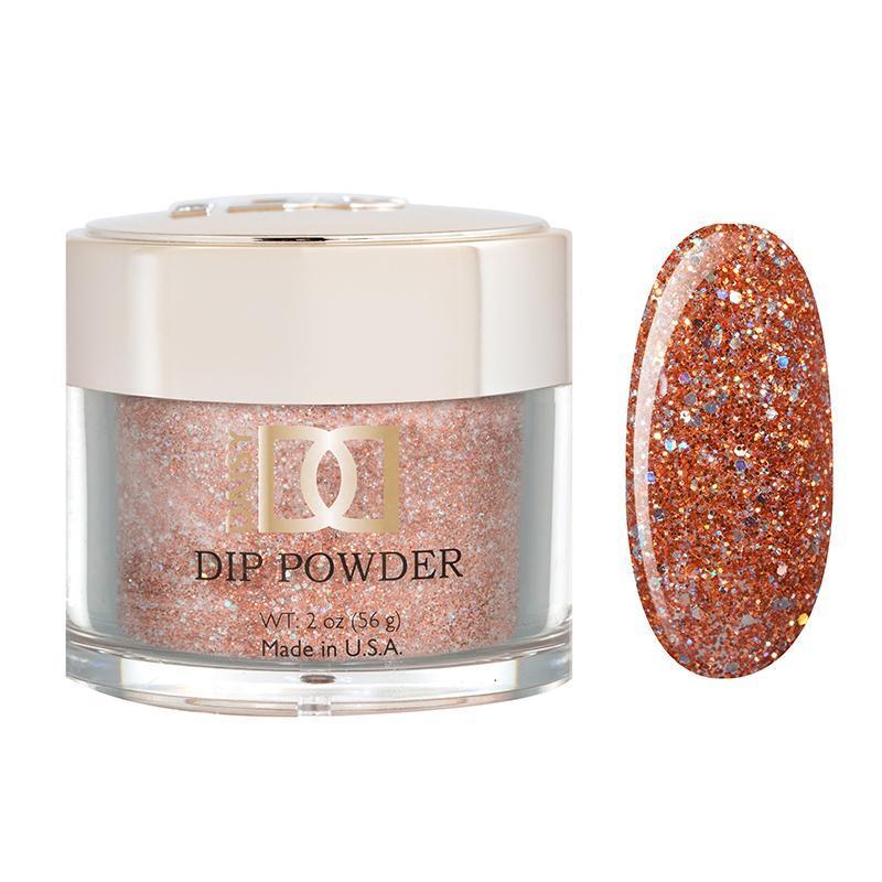 DND Acrylic & Powder Dip Nails 412 - Orange Glitter Colors