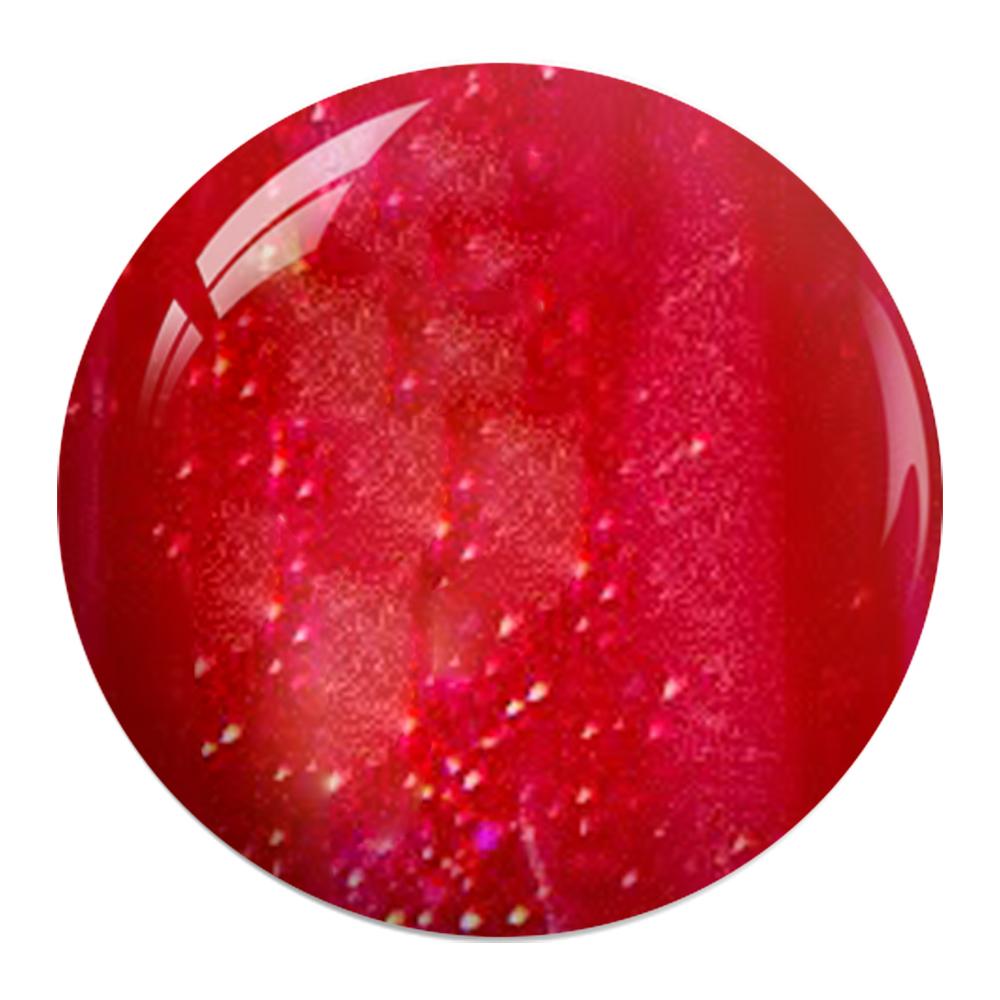 Gelixir Gel Nail Polish Duo - 043 Red, Glitter Colors - Candy Apple Red