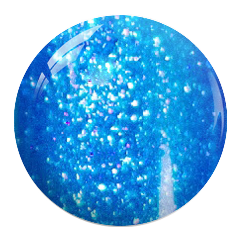 Gelixir Acrylic & Powder Dip Nails 082 Jewelry Blue - Blue, Glitter Colors