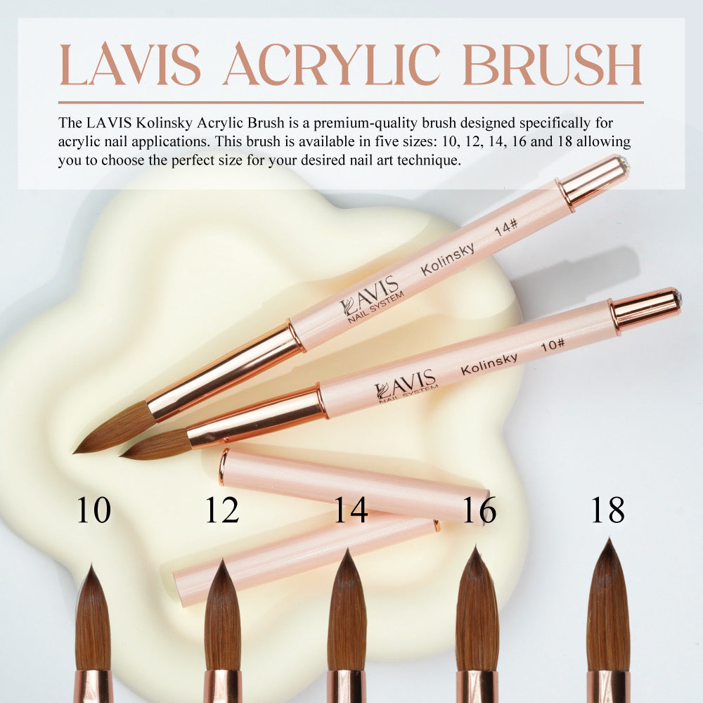 Lavis Kolinsky Acrylic Brush Pink #16
