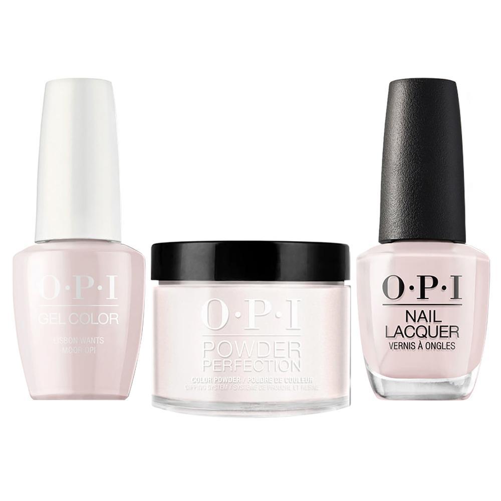 OPI 3 in 1 - L16 Lisbon Wants Moor OPI - Dip, Gel & Lacquer Matching