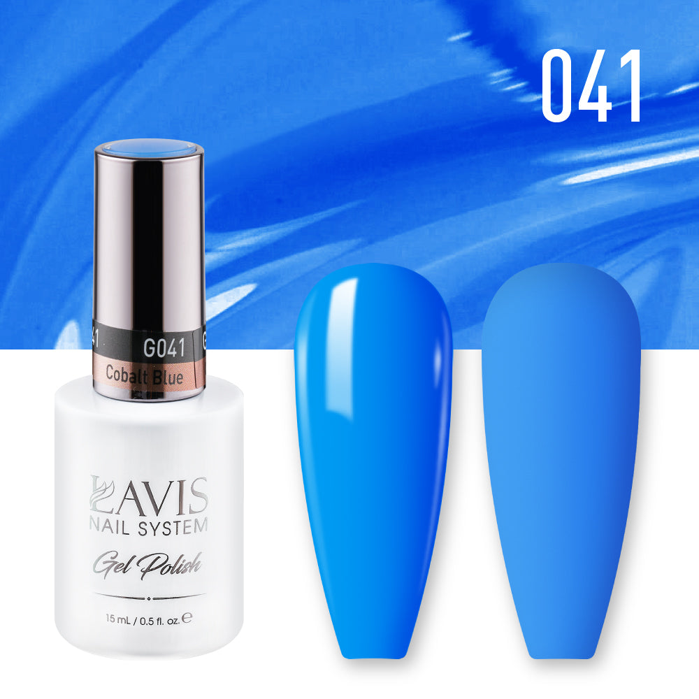 Lavis Gel Nail Polish Duo - 041 Blue Colors - Cobalt Blue