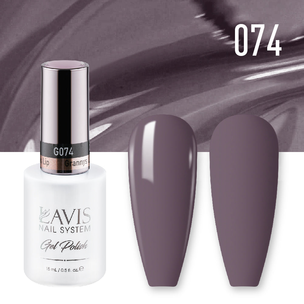 Lavis Gel Nail Polish Duo - 074 Purple Colors - Grannys Lip