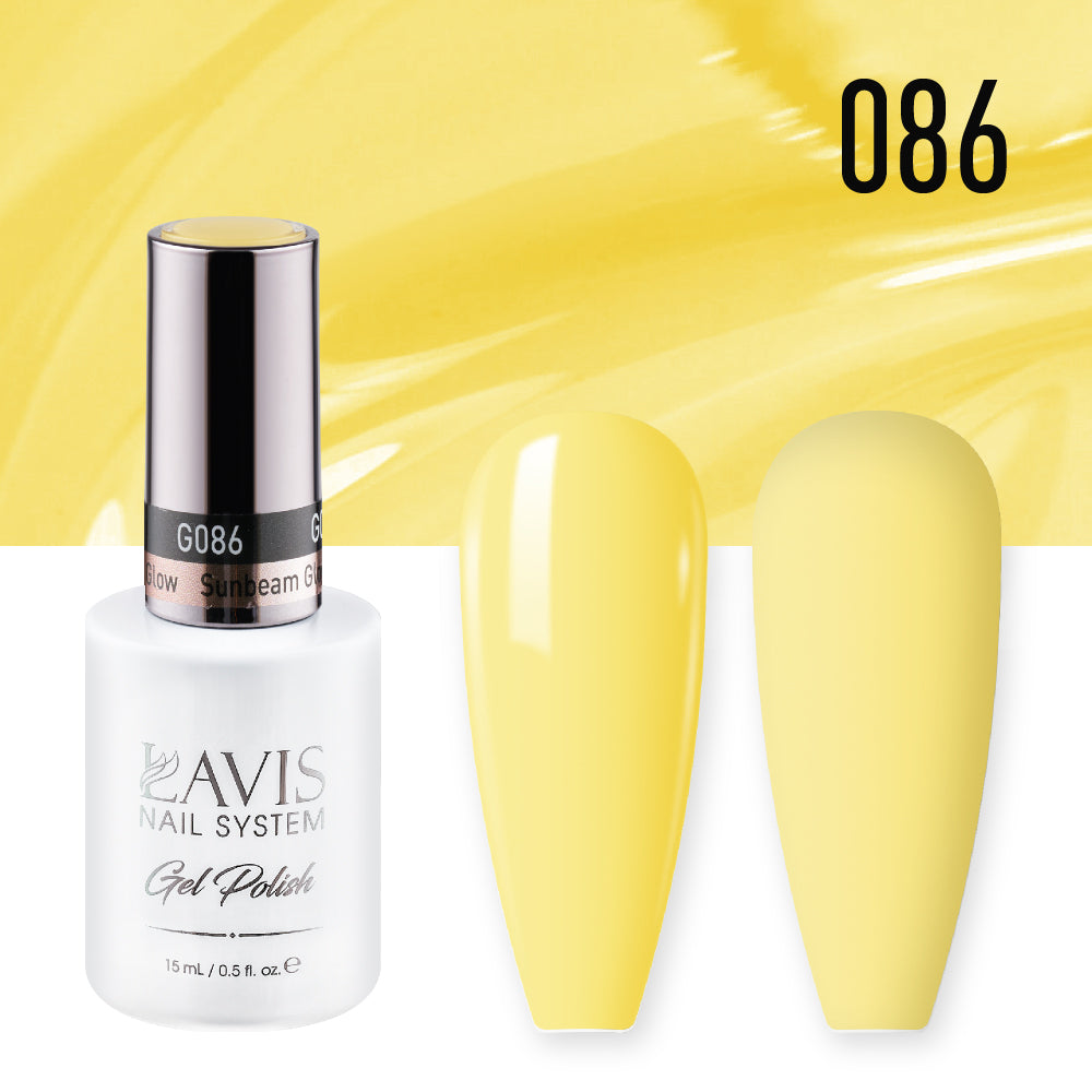 Lavis Gel Nail Polish Duo - 086 Yellow Neon Colors - Sunbeam Glow