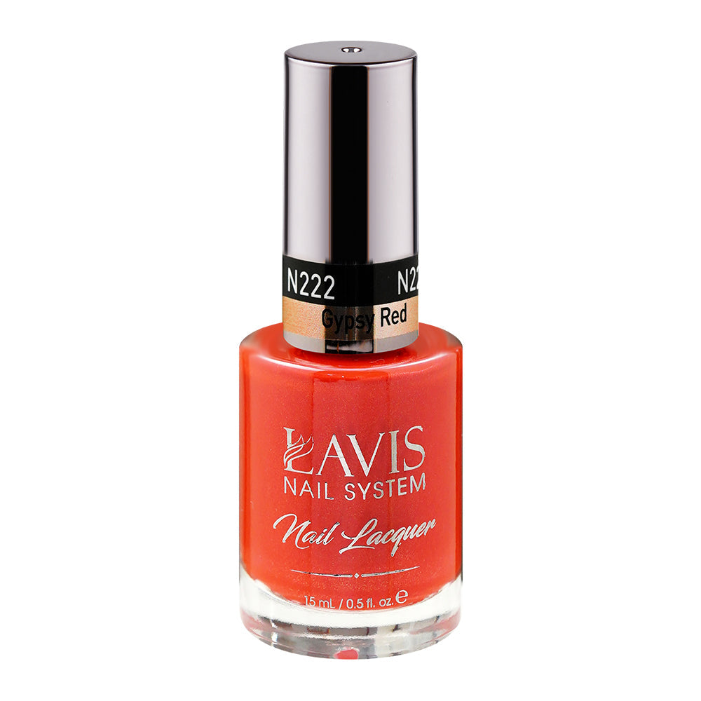 LAVIS Nail Lacquer - 222 Gypsy Red - 0.5oz