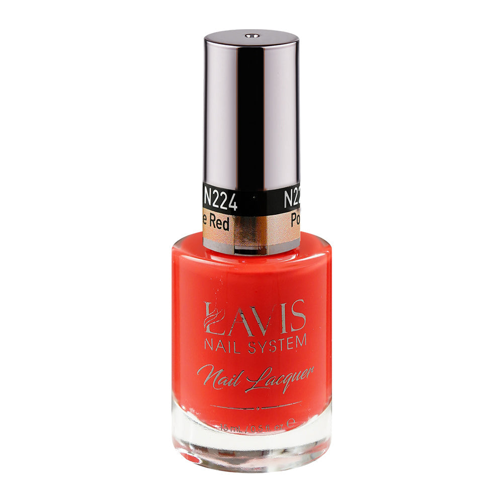 LAVIS Nail Lacquer - 224 Pomegranate Red - 0.5oz