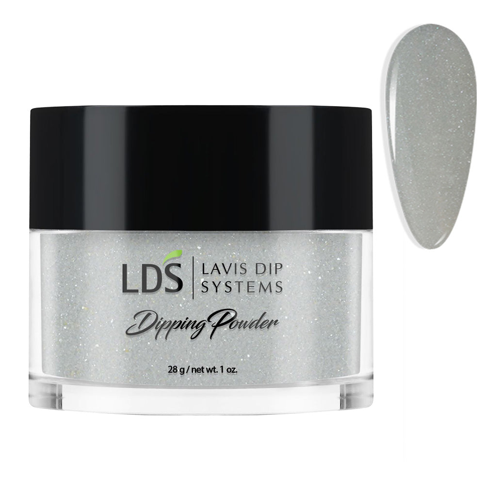LDS Gray Dipping Powder Nail Colors - 017 Shady Lady Gray