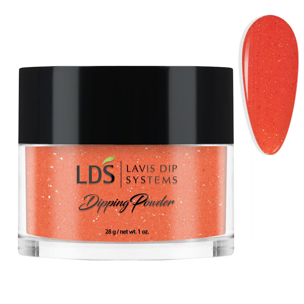 LDS Glitter, Orange Dipping Powder Nail Colors - 098 Deliciously Orange