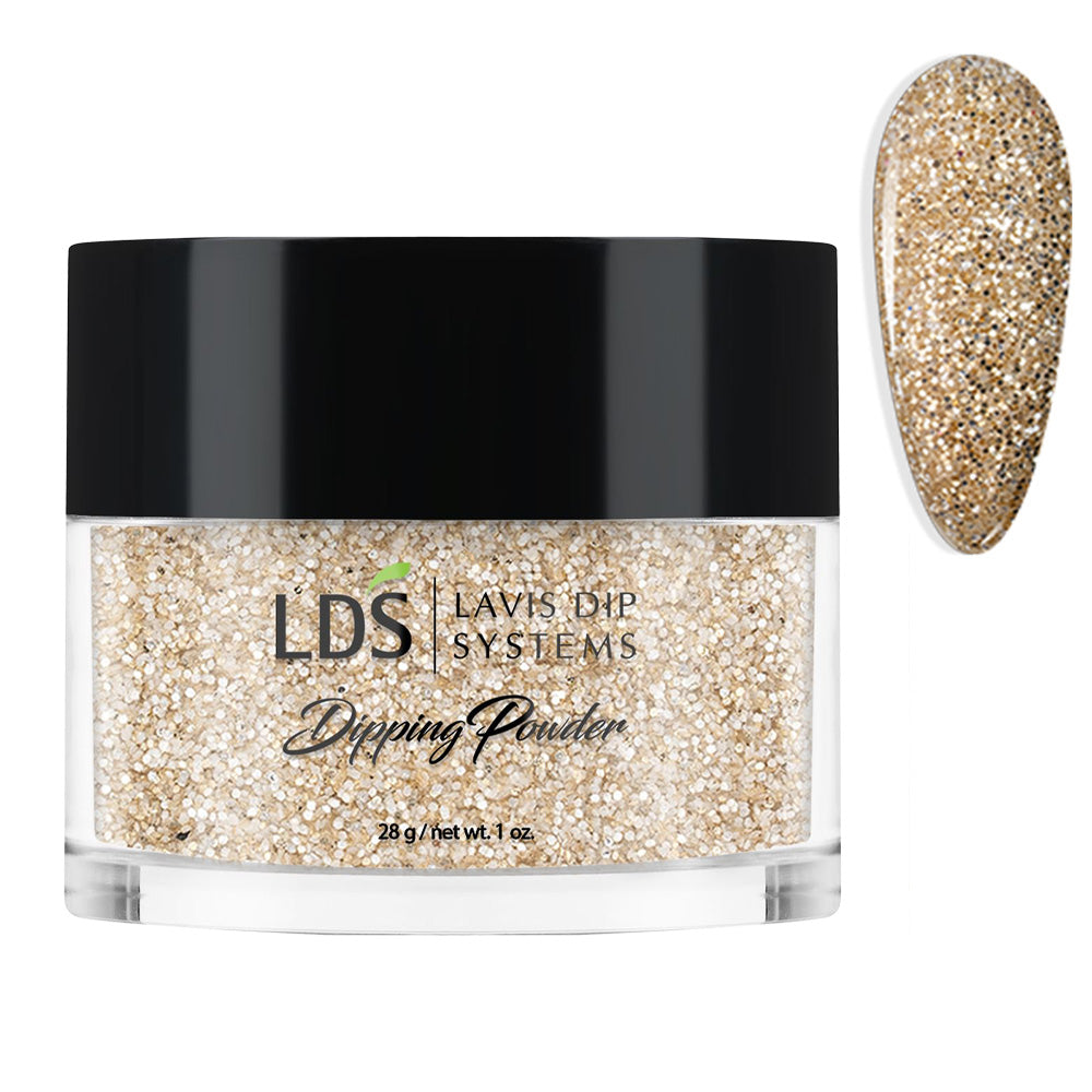 LDS Glitter, Gold Dipping Powder Nail Colors - 168 Let Me Explain