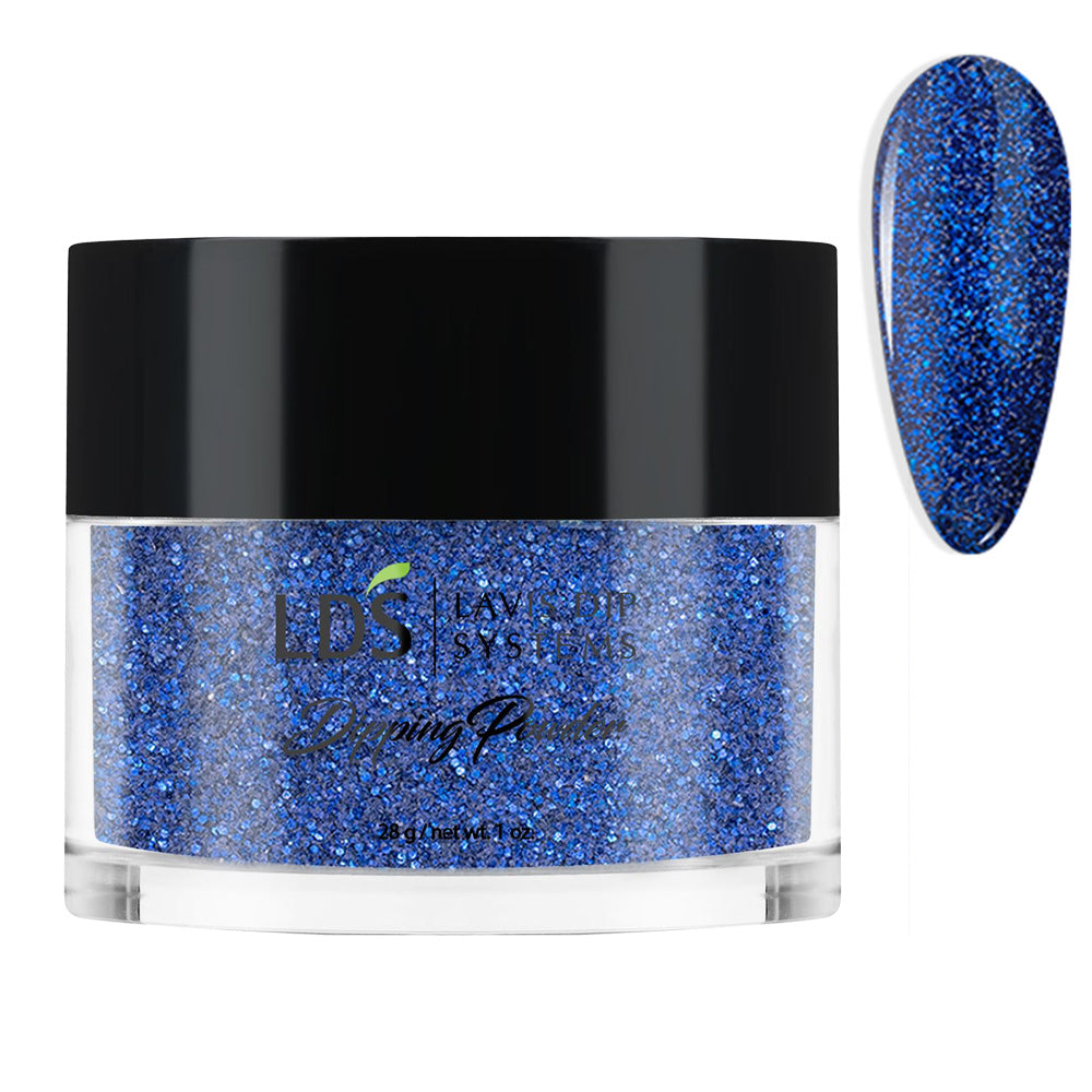 LDS Blue, Glitter Dipping Powder Nail Colors - 173 Quantum Sleep