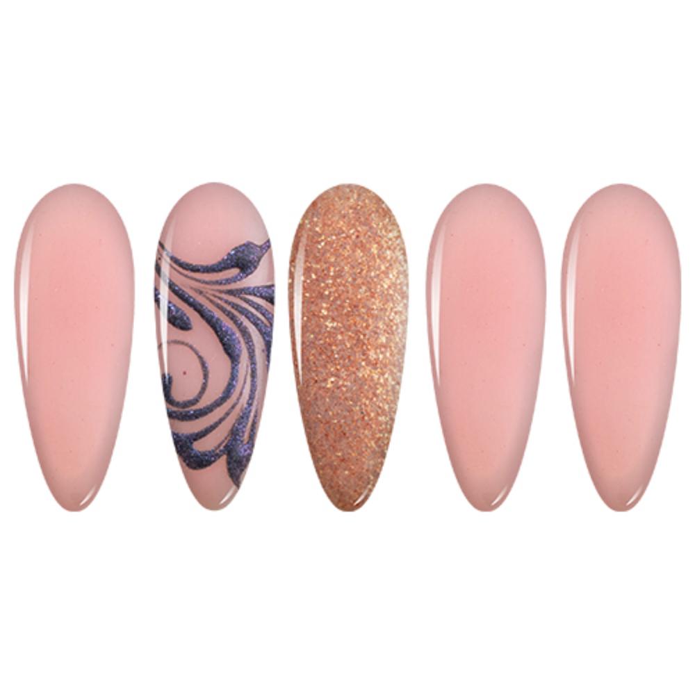 LDS Beige, Pink Dipping Powder Nail Colors - 123 Sweet Candy