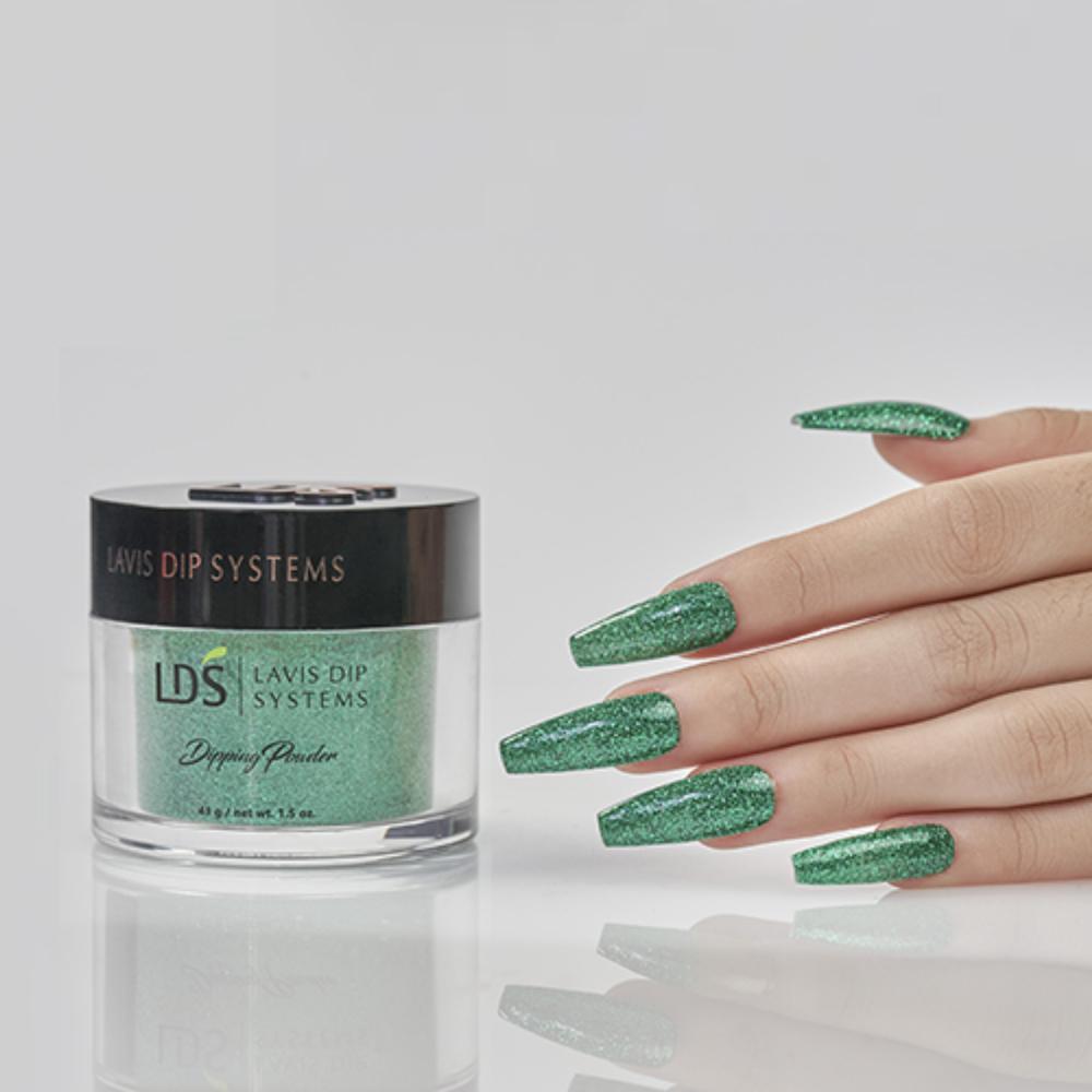 LDS Glitter, Green Dipping Powder Nail Colors - 172 Vivid Jade