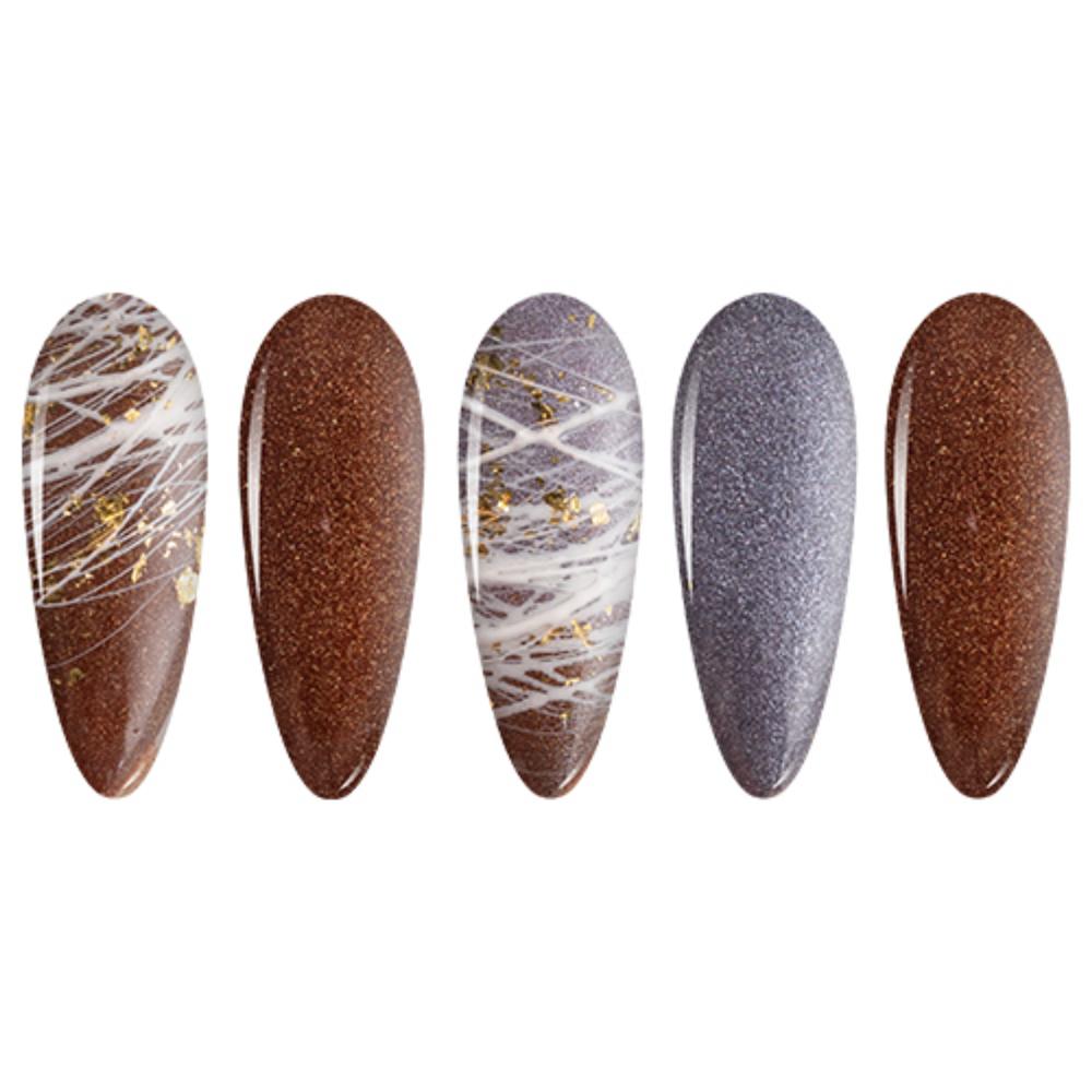 LDS Brown, Glitter Dipping Powder Nail Colors - 044 Sun Dried Tomato