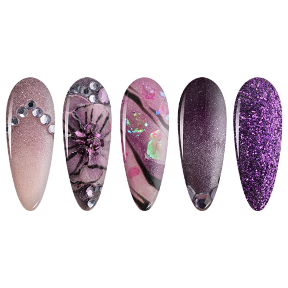 LDS Glitter, Purple Dipping Powder Nail Colors - 045 Merry Berry