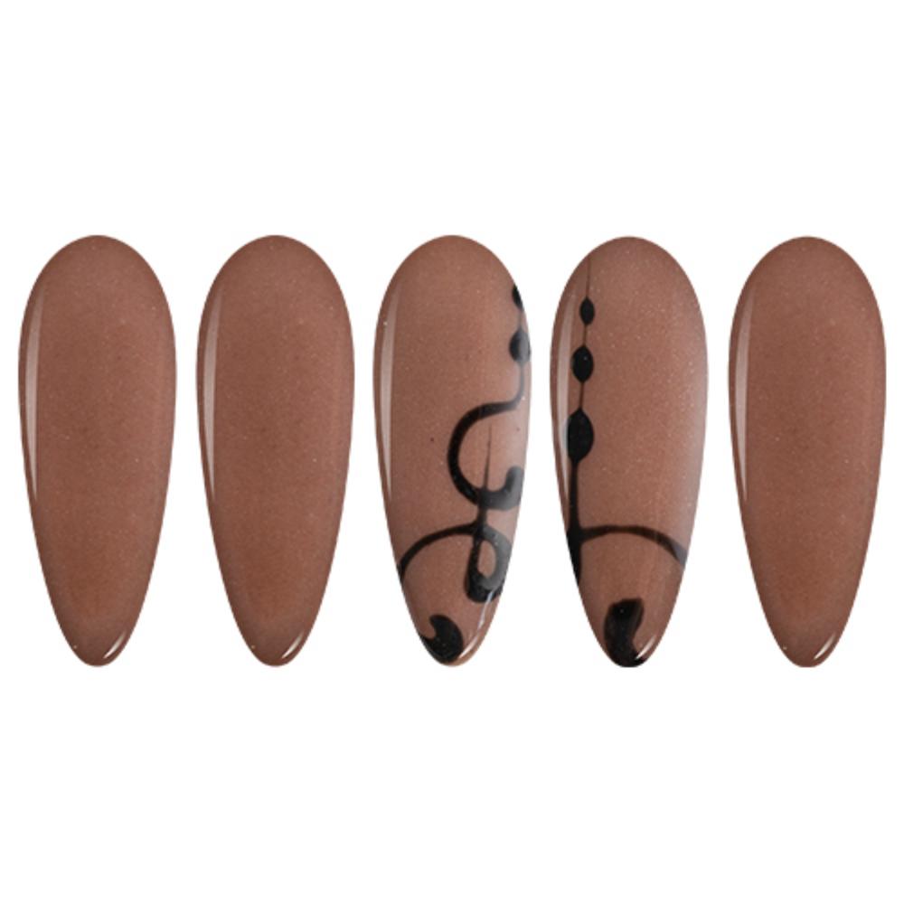 LDS Brown Dipping Powder Nail Colors - 081 Hot Chocolate