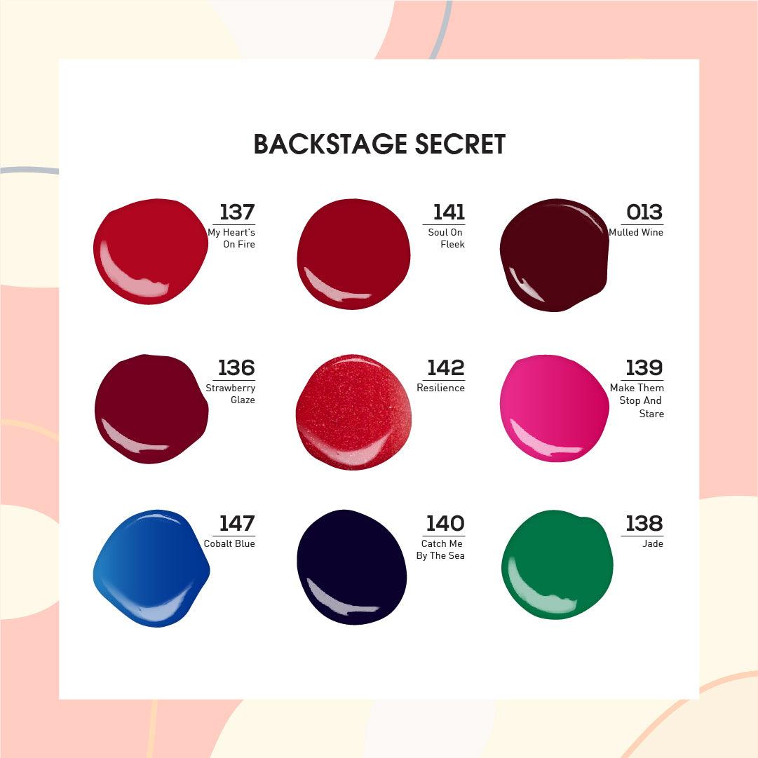 BACKSTAGE SECRET - LDS Holiday Nail Lacquer Collection: 013, 136, 137, 138, 139, 140, 141, 142, 147