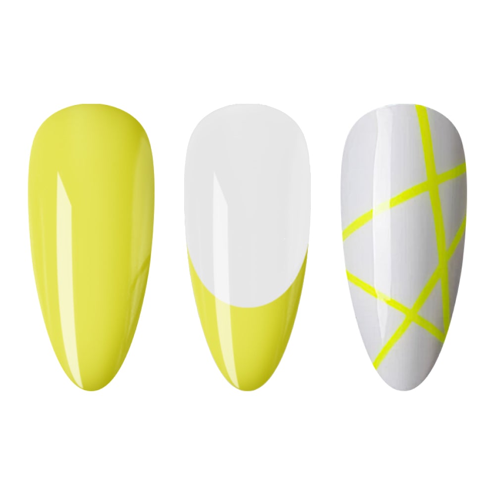 LDS Gel Polish Nail Art Liner - Neon Yellow 07 (ver 2)