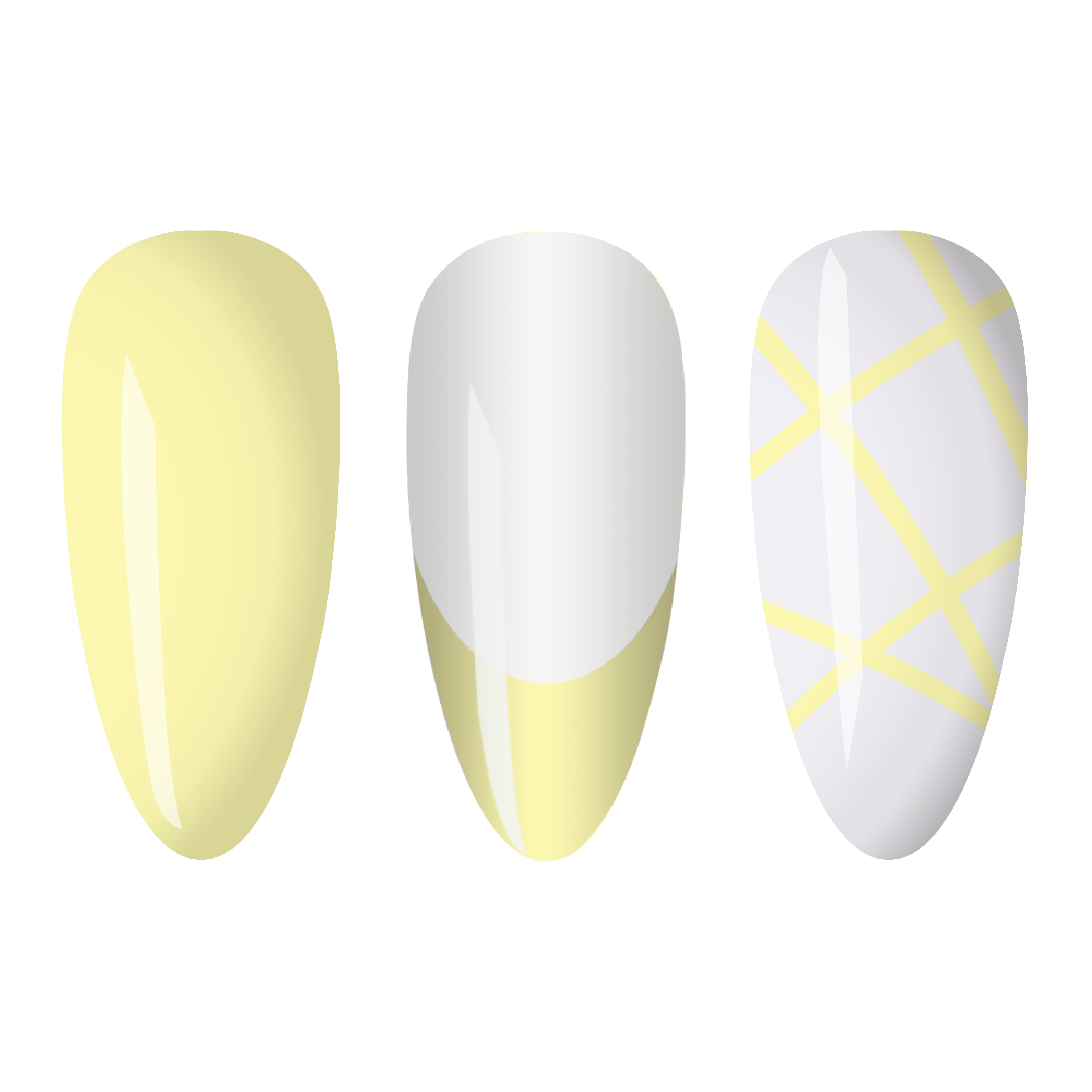 LDS Gel Polish Nail Art Liner - Pastel Yellow 16 (ver 2)