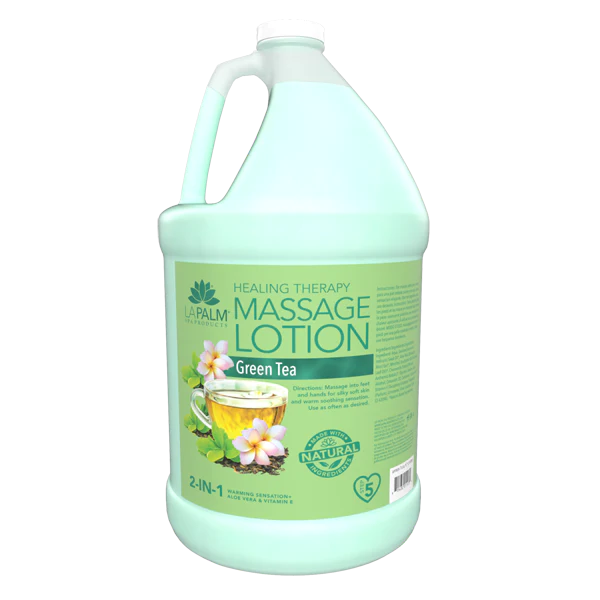 La Palm Massage Lotion - Green Tea - 1Gallon