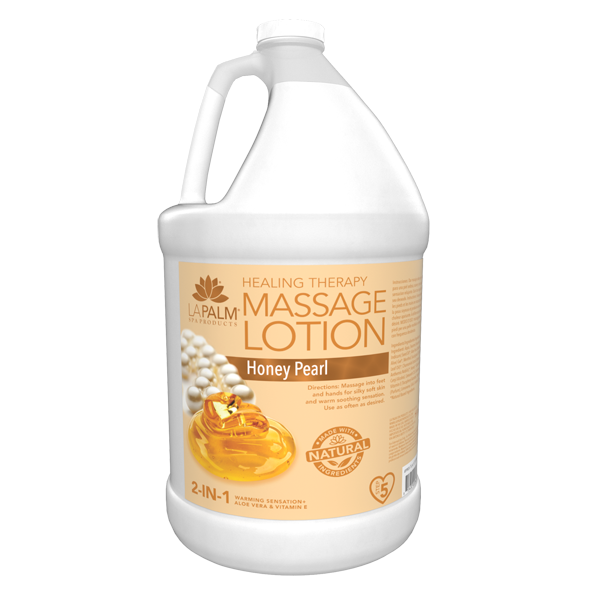 La Palm Massage Lotion - Honey Pearl - 1Gallon