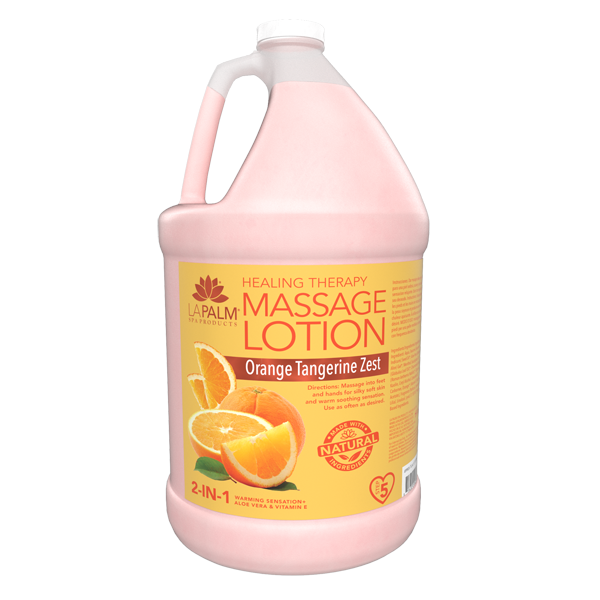 La Palm Massage Lotion - Orange Tangerine Zest - 1Gallon