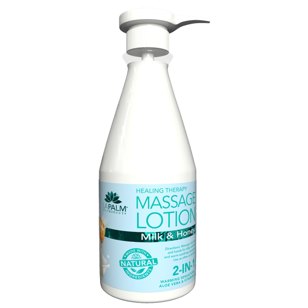 La Palm Massage Lotion - Milk & Honey - 24oz