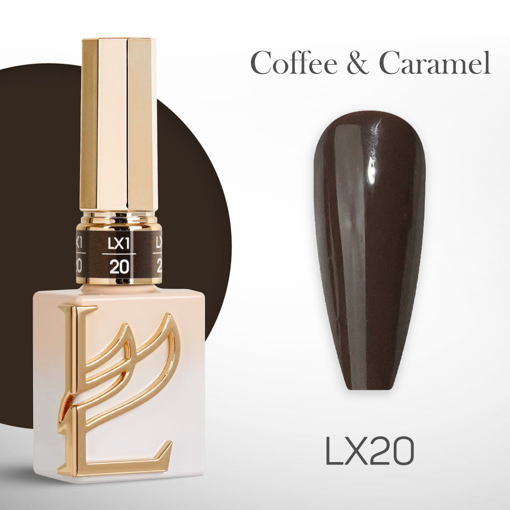 LAVIS LX1 - Set 36 Color - Gel Polish 0.5 oz - Coffee & Caramel Collection