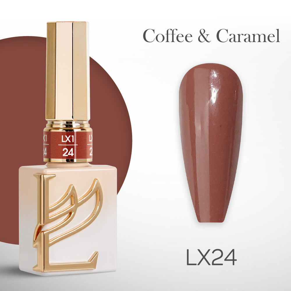 LAVIS LX1 - Set 36 Color - Gel Polish 0.5 oz - Coffee & Caramel Collection