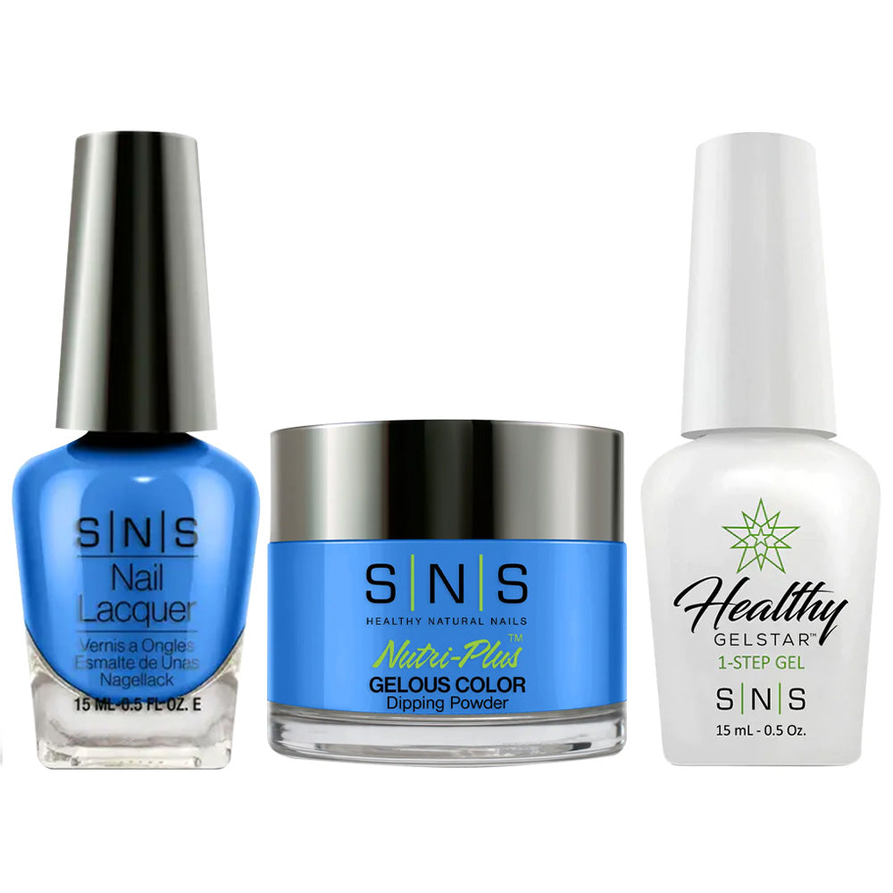 SNS 3 in 1 - DR10 Blue My Mind - Dip, Gel & Lacquer Matching