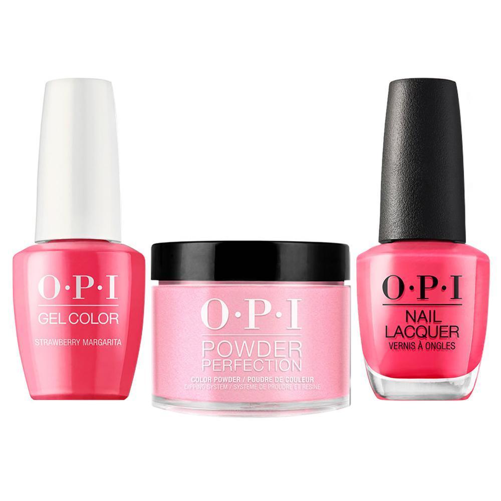 OPI 3 in 1 - M23 Strawberry Margarita - Dip, Gel & Lacquer Matching