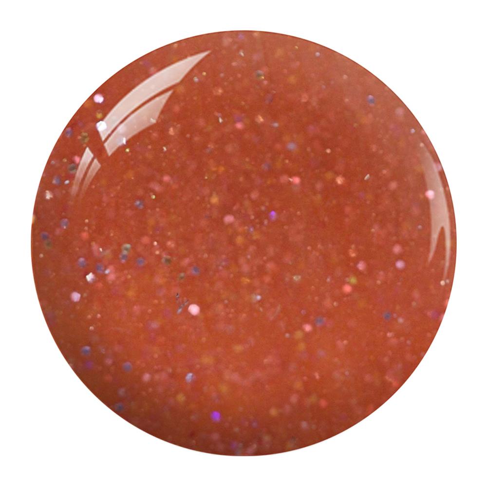 NuGenesis Dipping Powder Nail - NL 22 I'll be Waiting - Orange, Glitter Colors