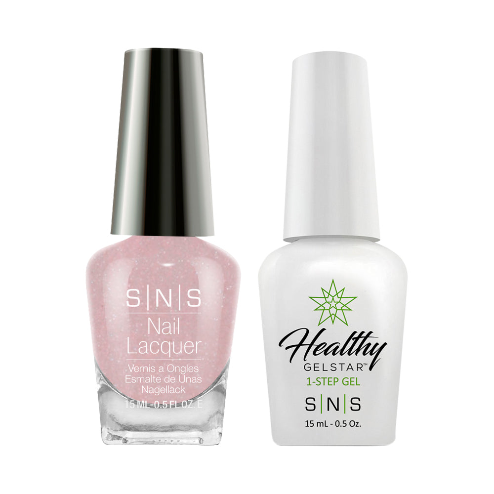 SNS Gel Nail Polish Duo - NOS08 Pink Glitter Colors