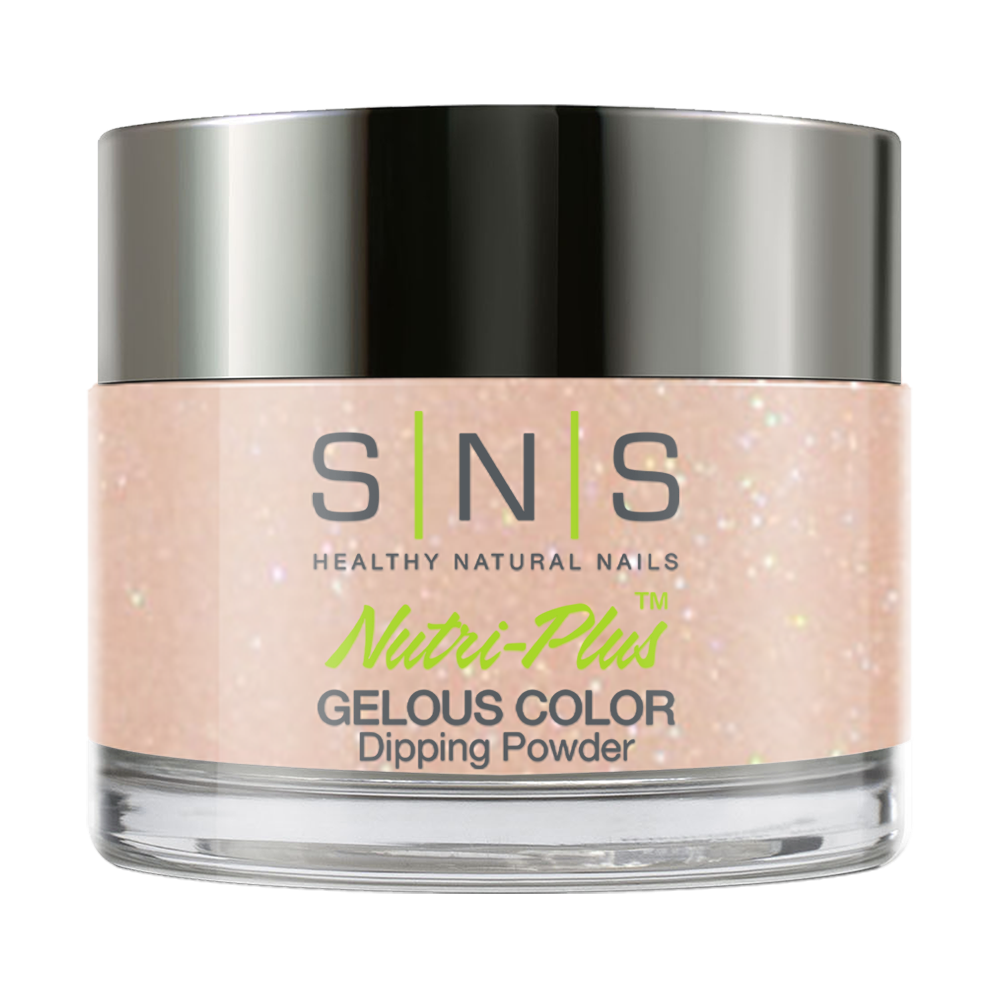SNS Dipping Powder Nail - NOS 18 - Beige, Glitter Colors