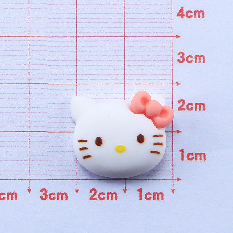 #480 2PCS Hello Kitty Head Charm