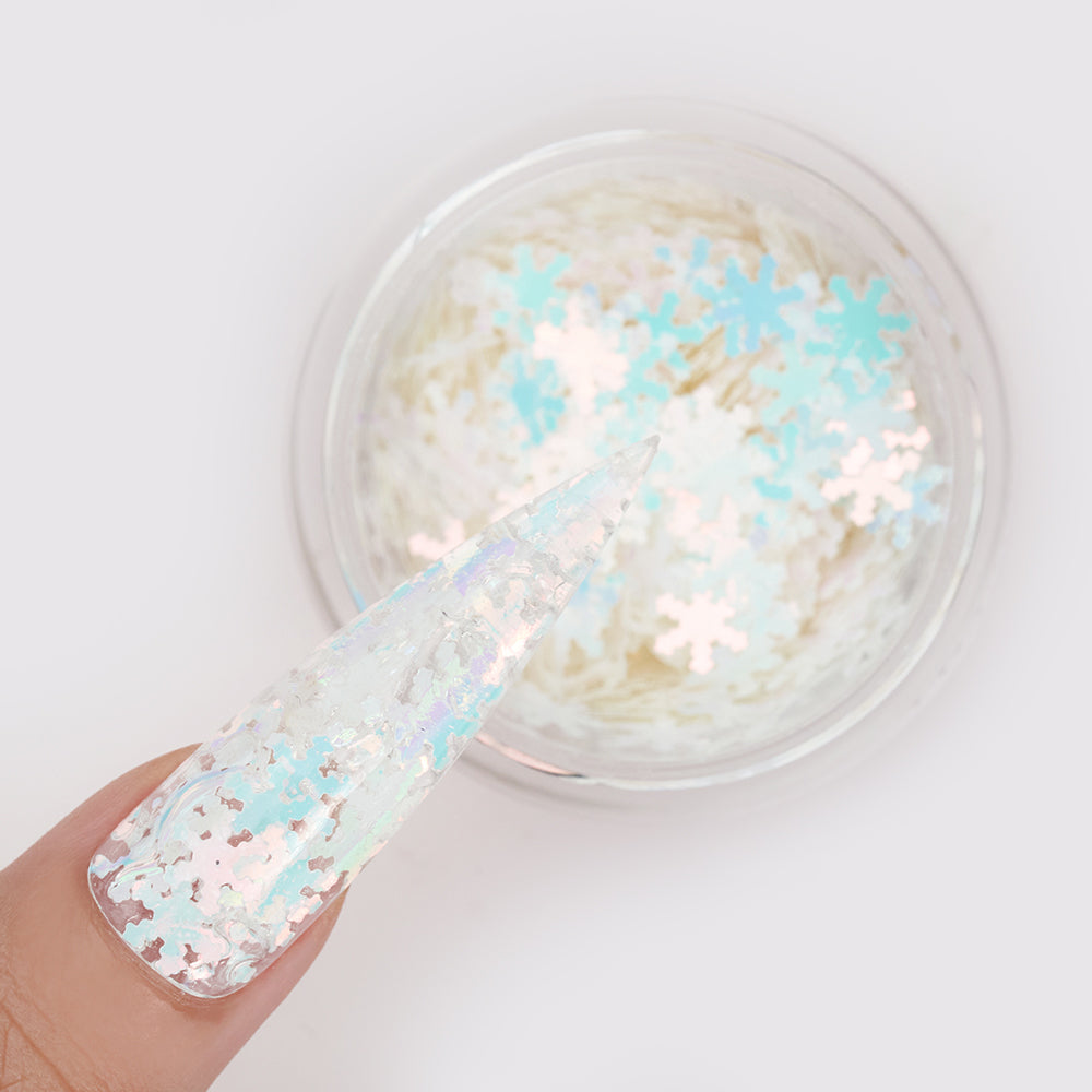 LDS Snowflake Glitter Nail Art - 0.5oz SF03 Diva Lights
