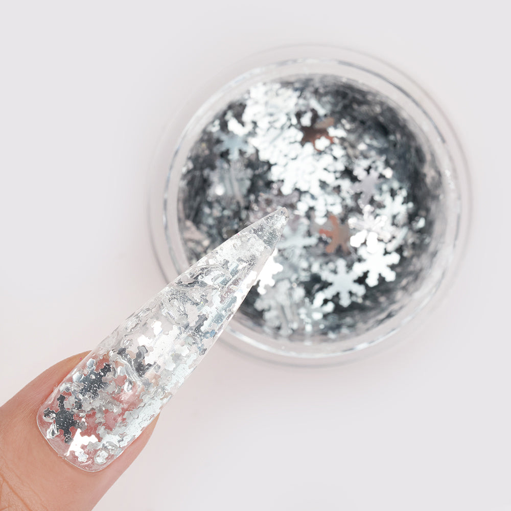 LDS Snowflake Glitter Nail Art - 0.5oz SF04 Diamond Crushed