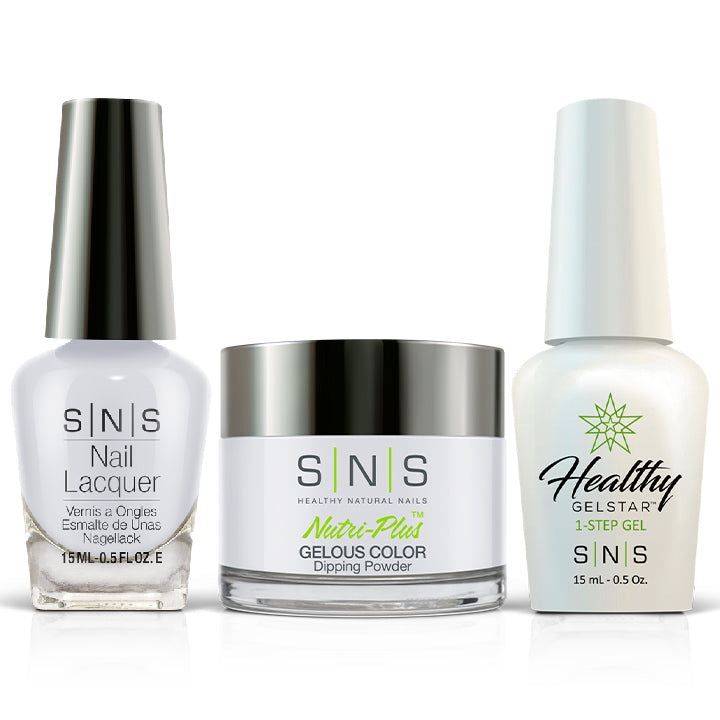 SNS 3 in 1 - SY07 Pearly Whites Gelous - Dip, Gel & Lacquer Matching