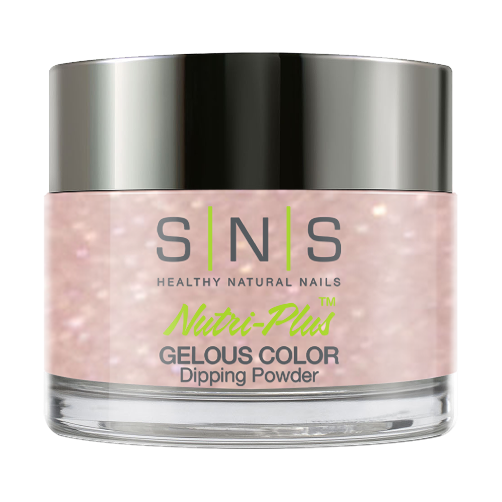 SNS Dipping Powder Nail - WW23 - Mink Stole - Pink, Glitter Colors
