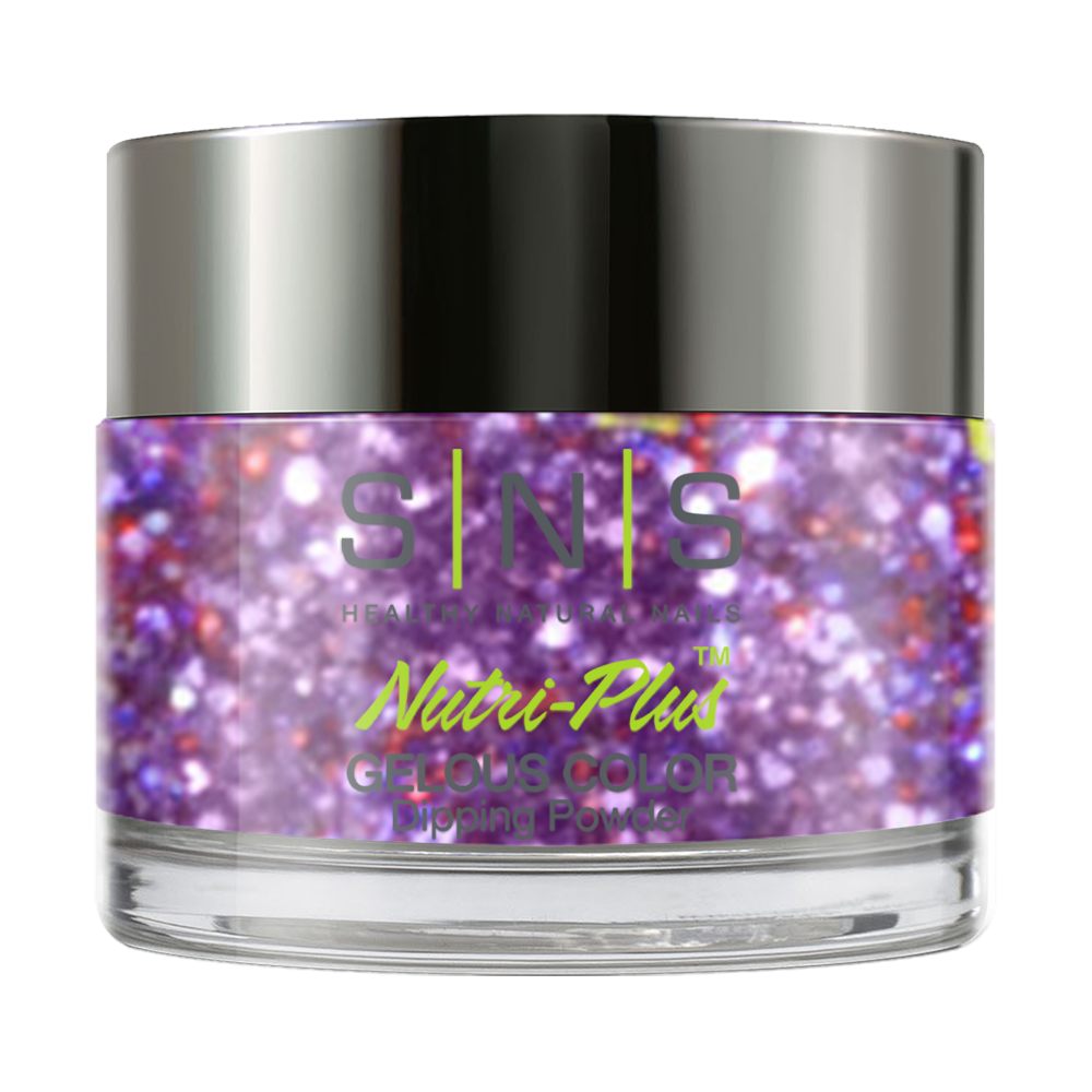 SNS Dipping Powder Nail - WW24 - Winter Solstice - Purple, Glitter Colors