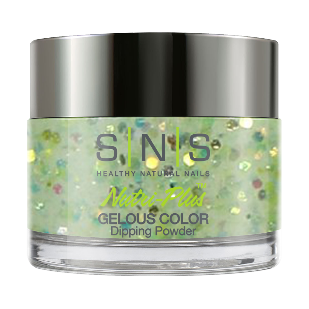 SNS Dipping Powder Nail - DW09 - Get Leid In Maui - Green Colors