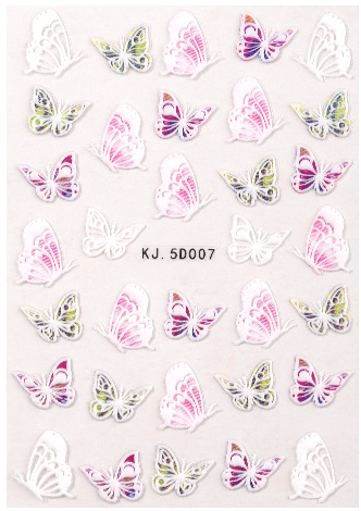3D Butterfly Nail Art Sticker KJ.5D007